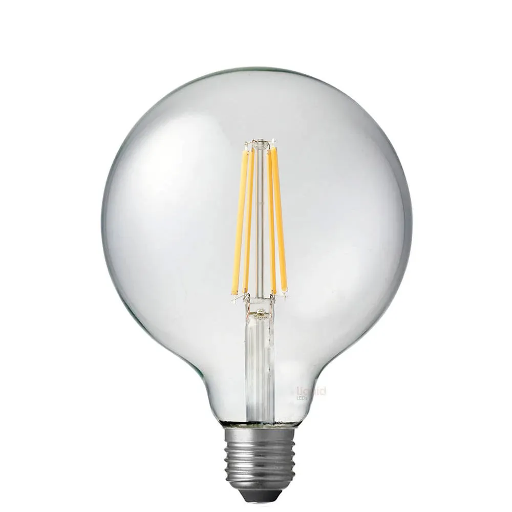 12W G125 LED Globe E27 Clear in Soft White