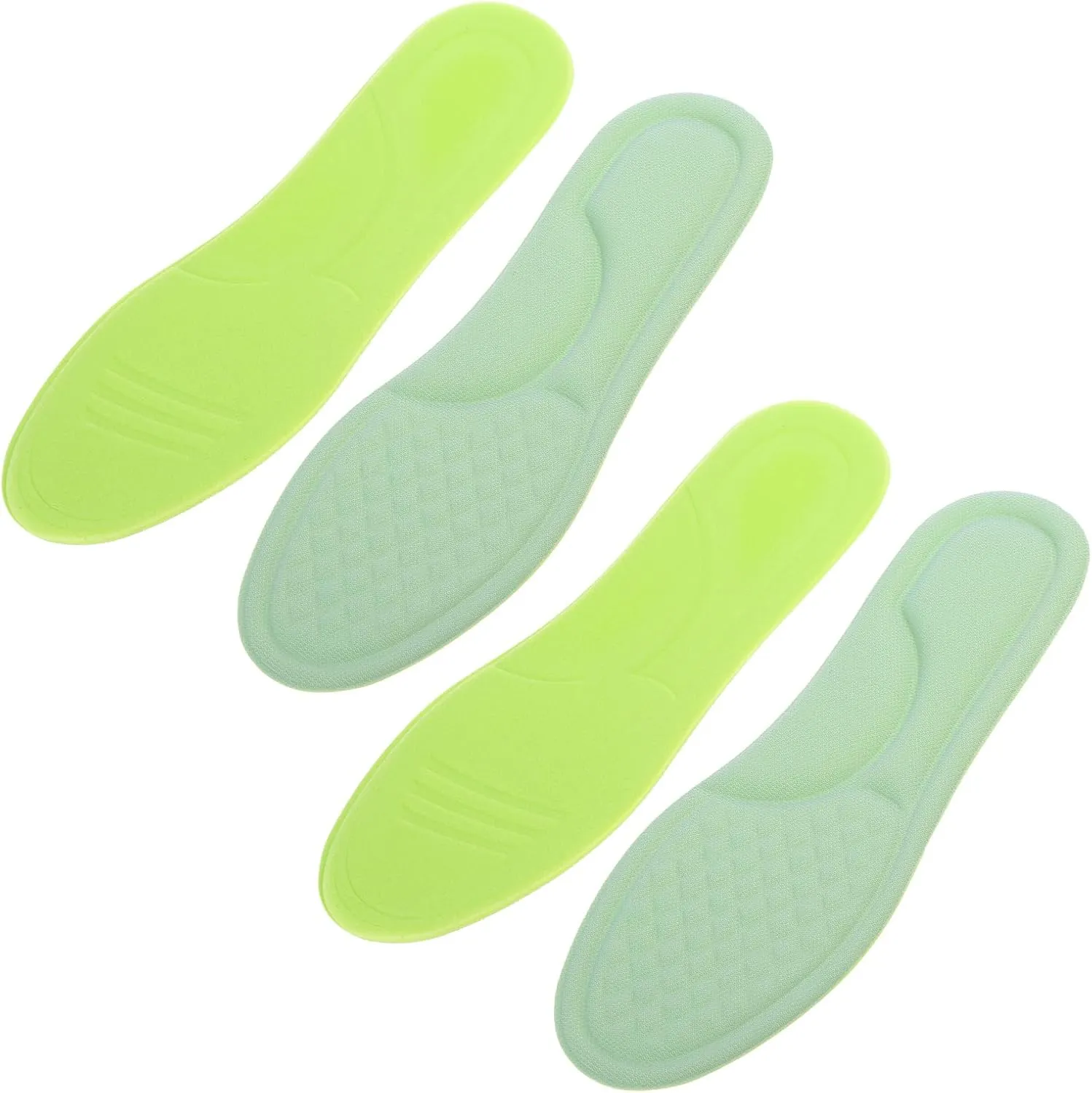 2 Pair Insoles Heel Cushion Pads Men Women Shoes Inserts Memory Foam Arch Support Shock Absorption Nonslip Plantar Heel