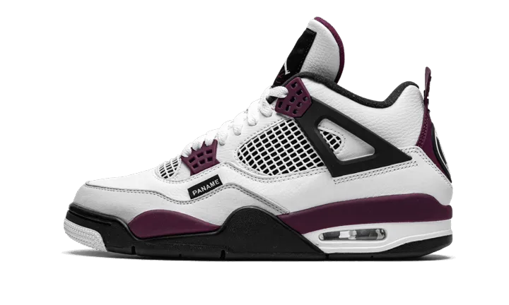 Air Jordan 4 PSG Neutral Grey Bordeaux color - orange