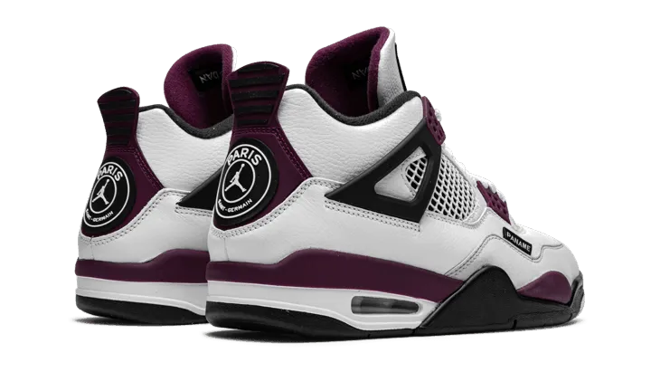 Air Jordan 4 PSG Neutral Grey Bordeaux Long Wear Comfort