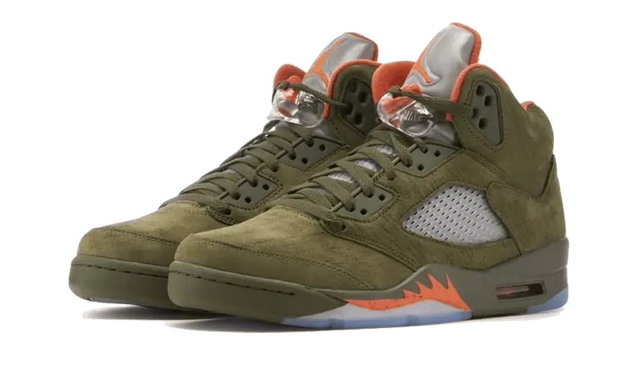 Superior Durability Air Jordan 5 Retro Olive