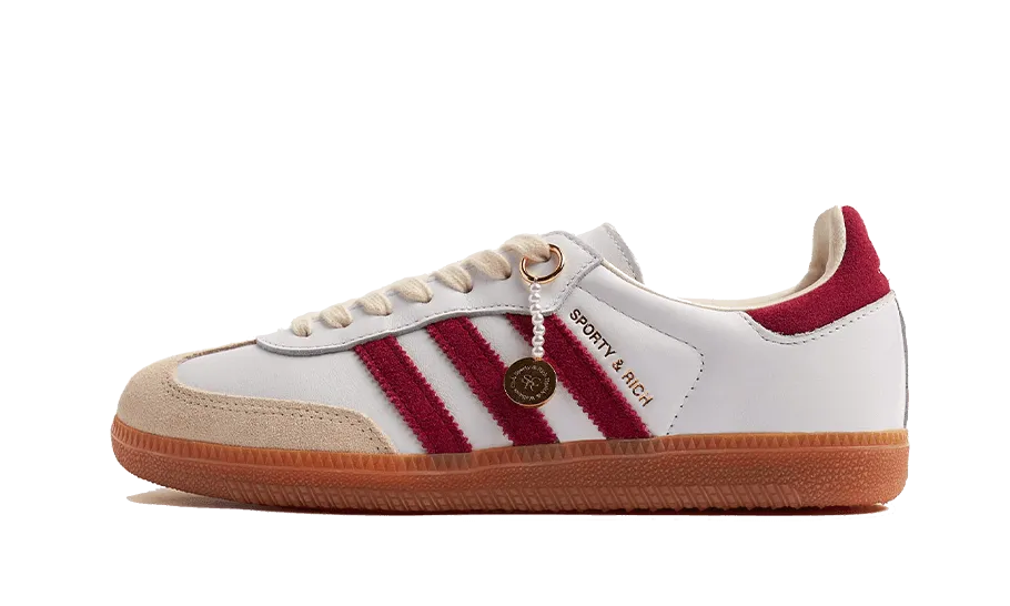 School Play Samba OG Sporty & Rich White Core Burgundy