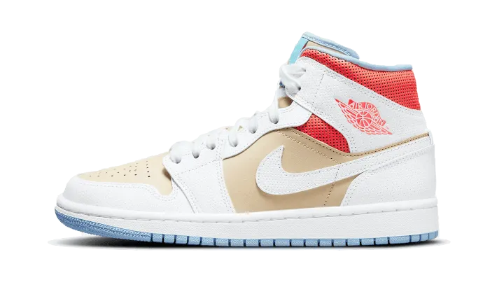 Durable ease Quick Drying Lining Air Jordan 1 Mid SE Sesame