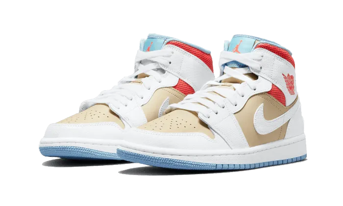 Memory Foam Ankle Support Sneaker Cleaner Air Jordan 1 Mid SE Sesame