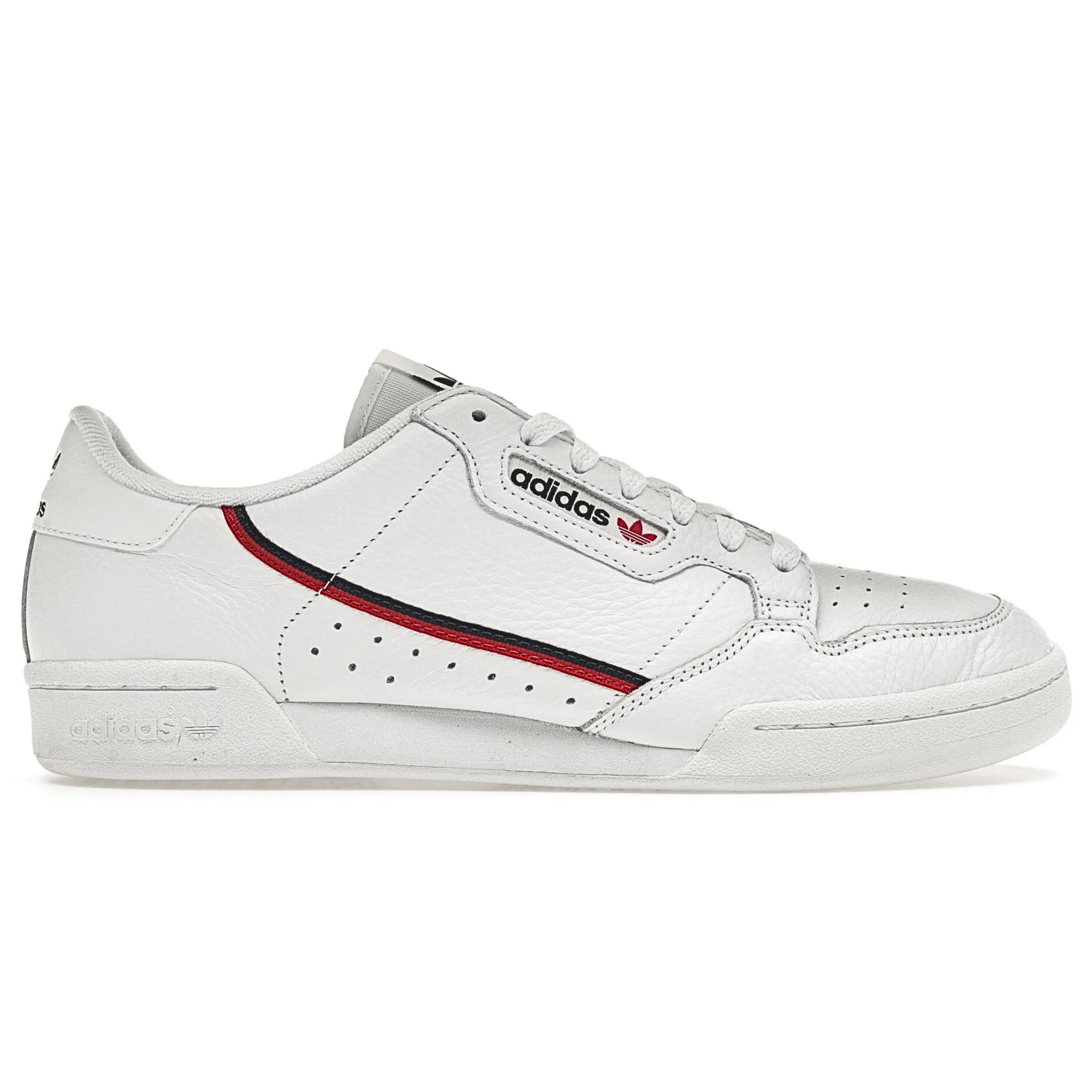 Micro Perforation Enhanced Flex Zones Adidas Continental 80 White Scarlet Navy