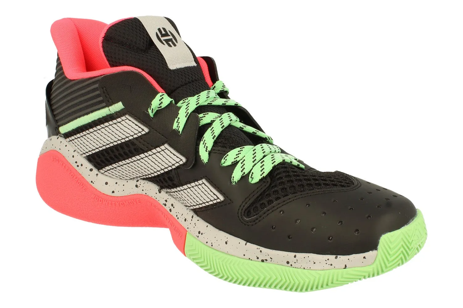 running in a small town shoes running alone shoes Adidas Harden Stepback Mens Basketball Trainers Sneakers FW8486