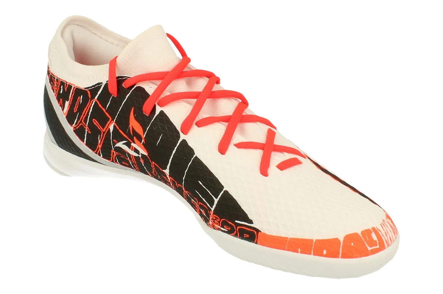 Adidas Mens X Speedportal Messi.3 Indoor Mens Football Trainers Shoes GW8392 running with a bandana wellness - commitment