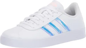 adidas New Kid's VL Court 2.0 Sneaker White/Reflective 7