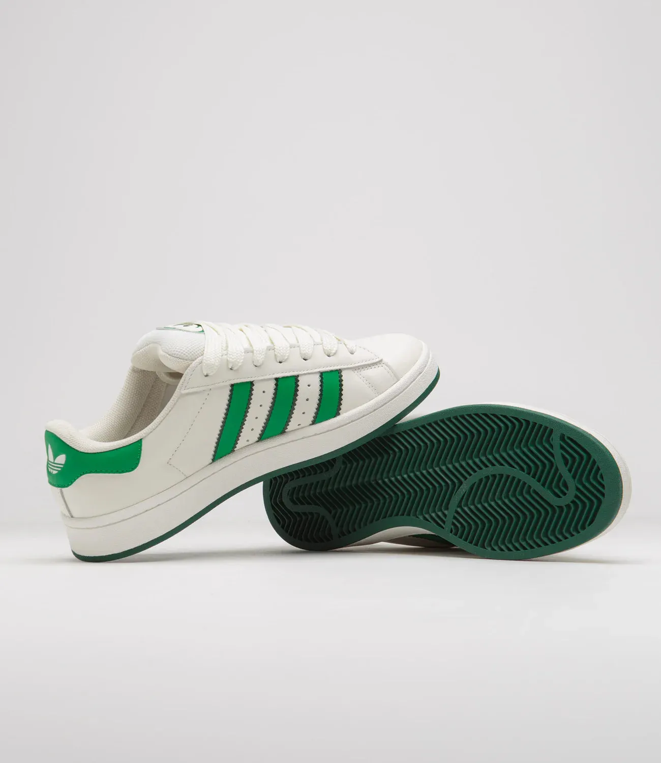 Tear Resistant Mesh Slip-resistant support Adidas originals Campus Core White / Green / Off White