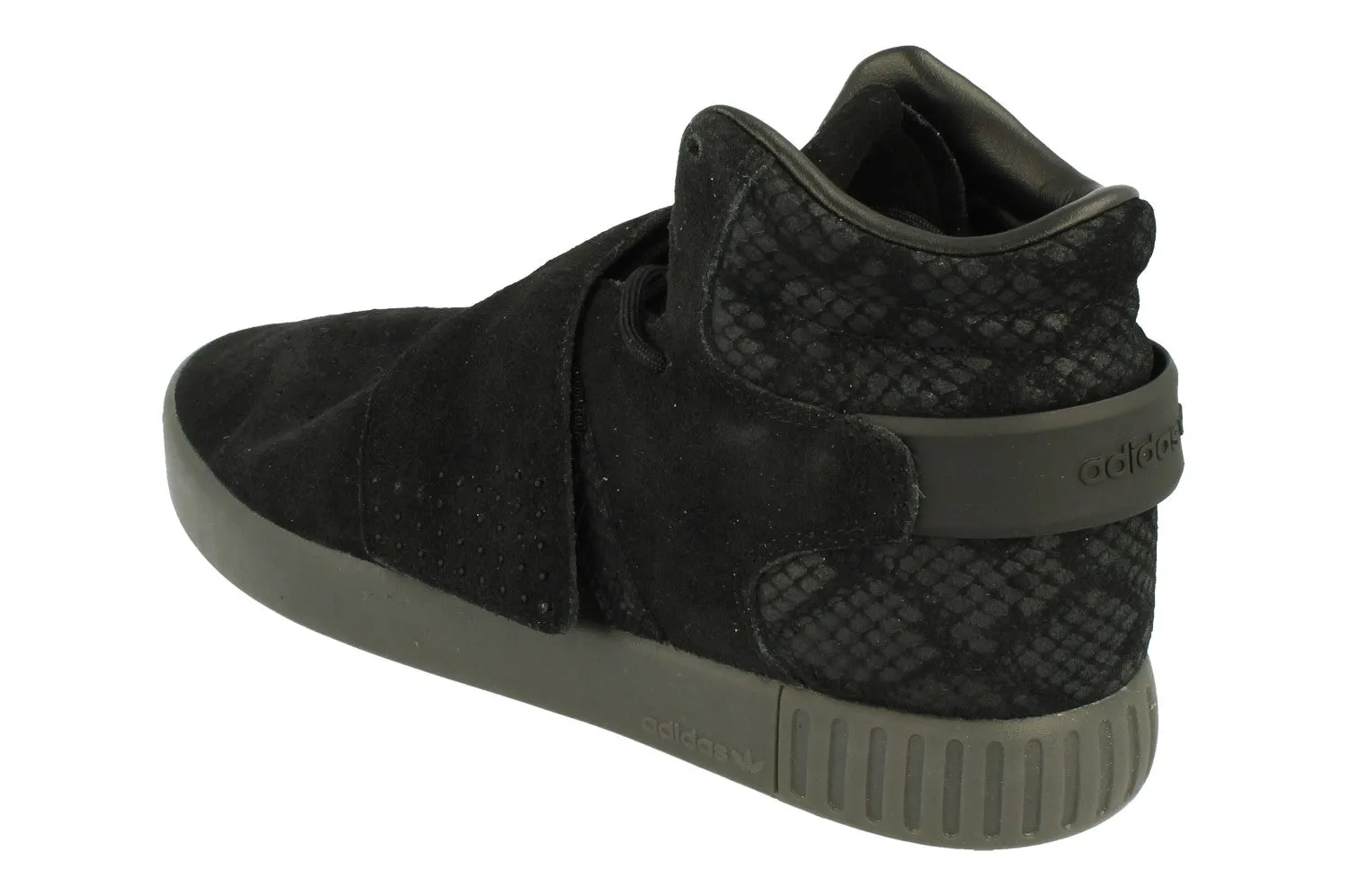 Adidas Originals Tubular Invader Strap Mens Hi Top Trainers Shoes BB8392 Outdoor - exercise physical fitness