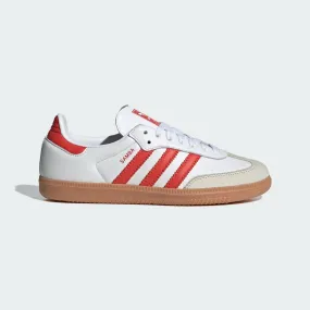 Adidas Samba OG Shoes Cloud White / Solar Red / Off White All   Day Wear No Pressure