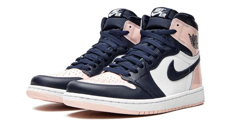 tapered - toe shoes Comfortable Upper Air Jordan 1 High 'Bubble Gum / Atmosphere'
