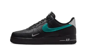 simple details Air Force 1 Low Black Blue Lightning
