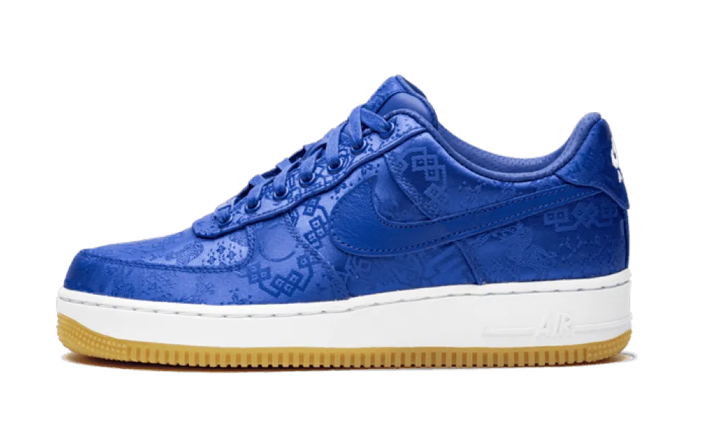 SoftInterior Flat Bottom Air Force 1 Low Clot Blue Silk