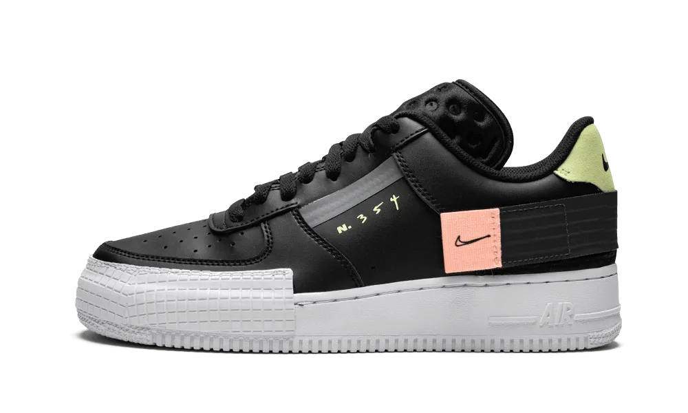 Child Hike Air Force 1 Low Drop Type Black