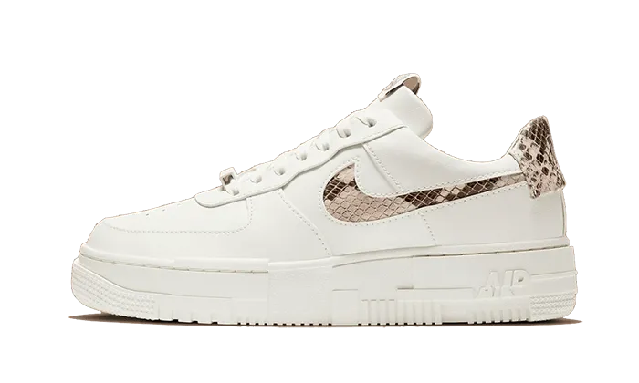 Sporty Style Air Force 1 Low Pixel Snakeskin