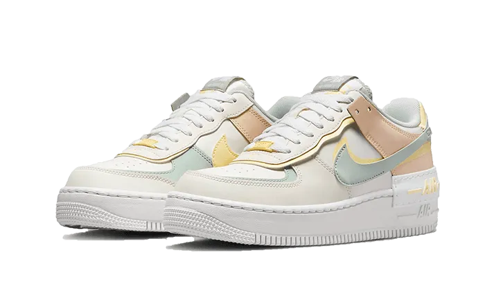 Desert Step Air Force 1 Low Shadow Sail Light Silver Citron Tint