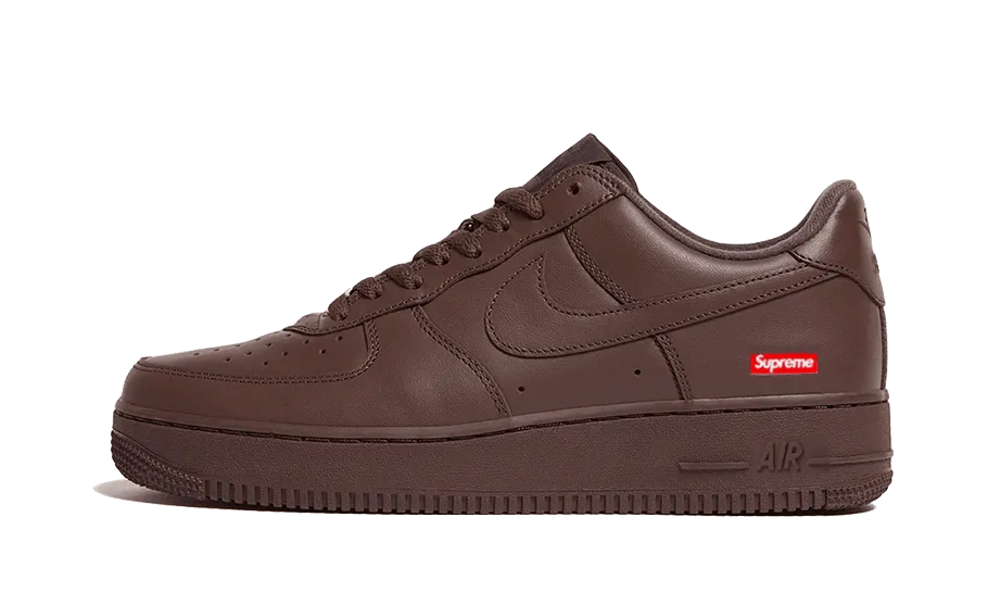 continuous - running shoes road - runner Air Force 1 Low Supreme Baroque Brown