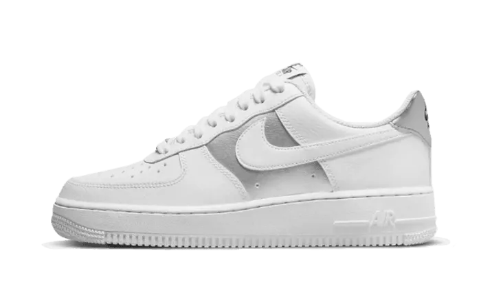 Secure fit Air Force 1 Low White Metallic Silver