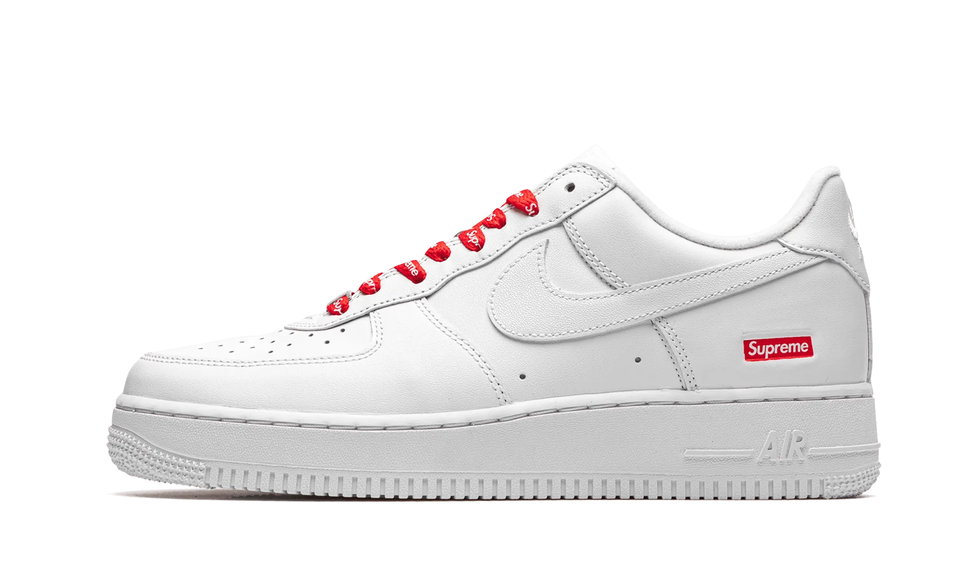 Air Force 1 Low White Supreme anti - skid shoes angular outsole running shoes