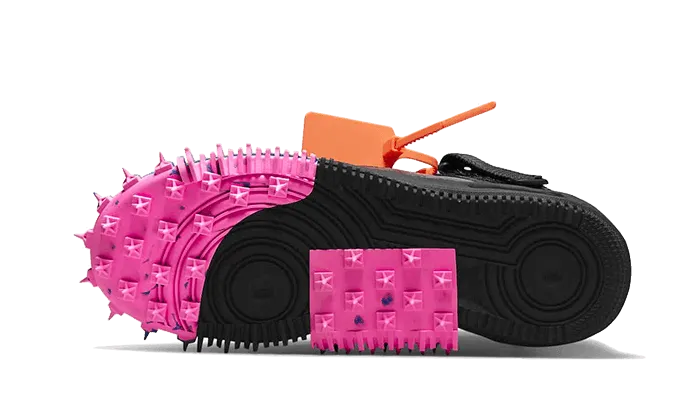 theme - run running shoes Air Force 1 Mid Off-White Clear White