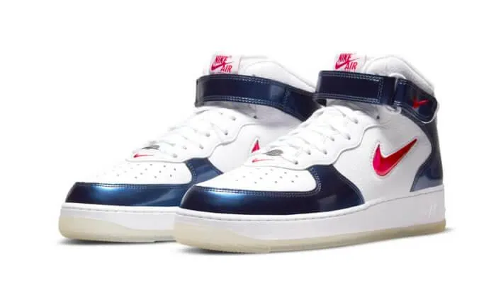 Air Force 1 Mid University Red Midnight Navy Timeless Footwear