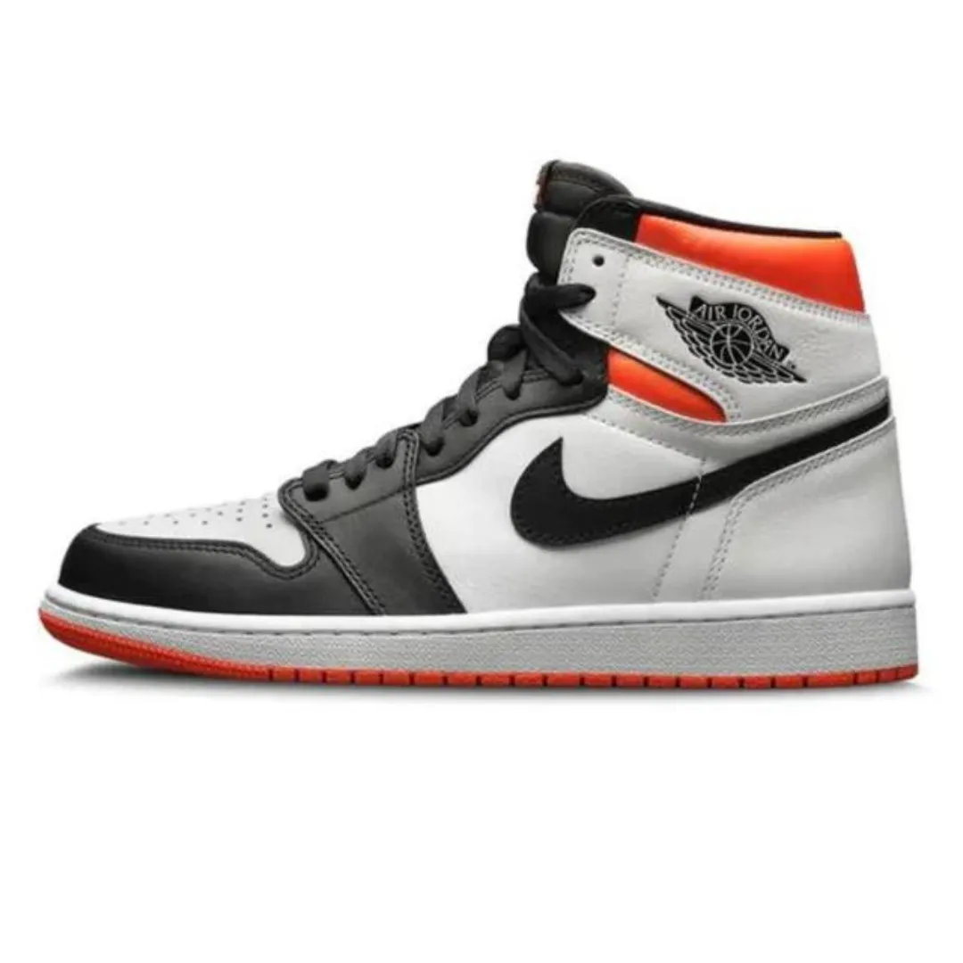 Air Jordan 1 High Electro Orange concrete - surface running shoes fast - paced suitable