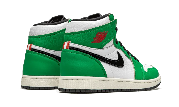 Wet running Air Jordan 1 High Lucky Green