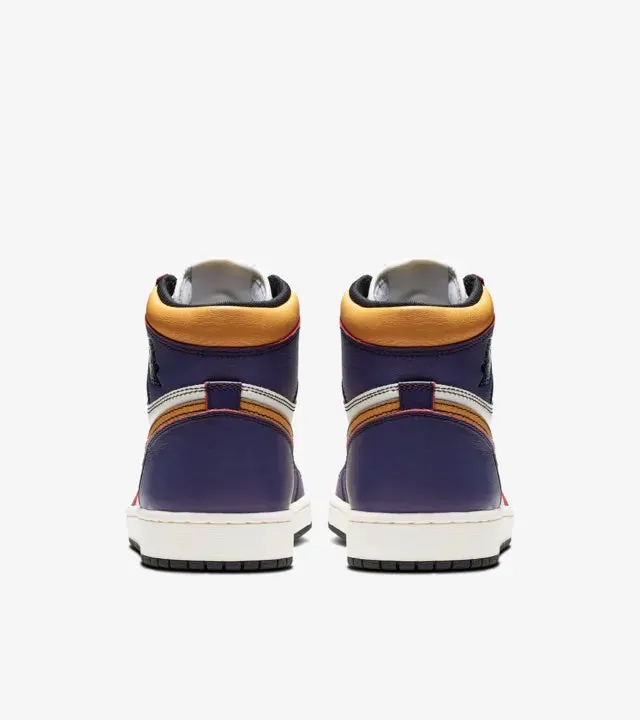 Giant pattern responsiveness shoes Air Jordan 1 High Og Defiant SB LA To Chicago