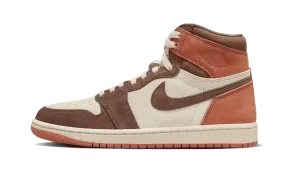 heel - hugging Air Jordan 1 High OG Dusted Clay