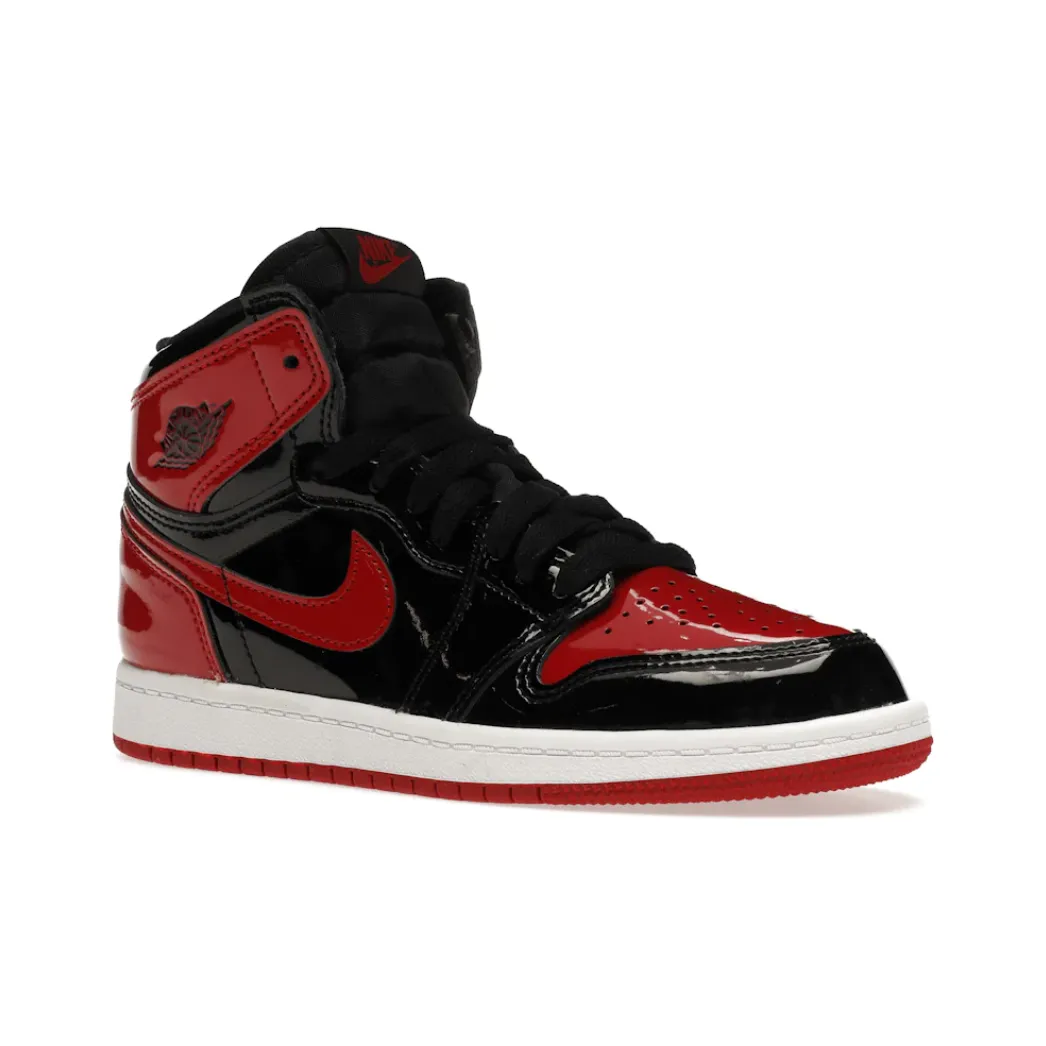 slim fit soft - lining Air Jordan 1 High Patent Bred (PS)