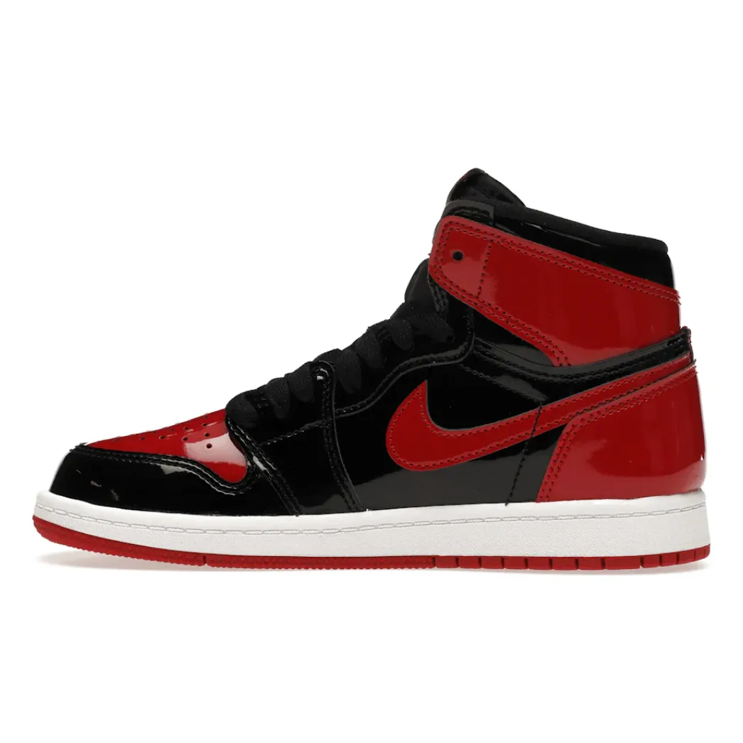 style - enhanced shoes Air Jordan 1 High Patent Bred (PS)
