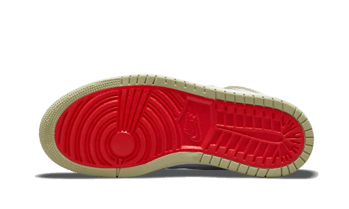 Air Jordan 1 High Zoom Air CMFT Olive Aura Cushioned Sole Gym Shoes