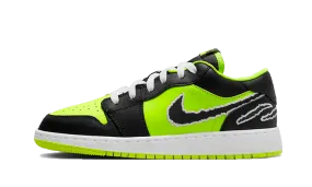 Air Jordan 1 Low Black Cat Shock Base