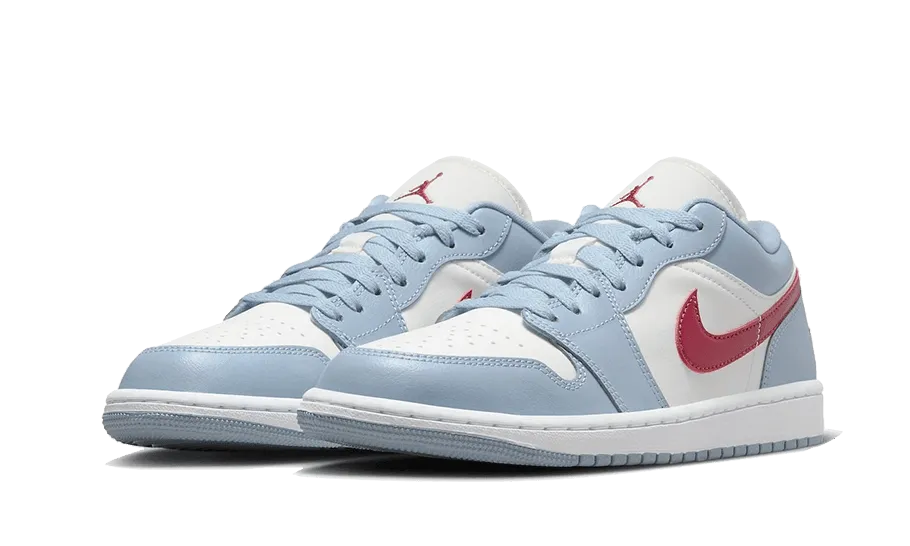 Air Jordan 1 Low Blue Whisper Foot Stability Clean Line