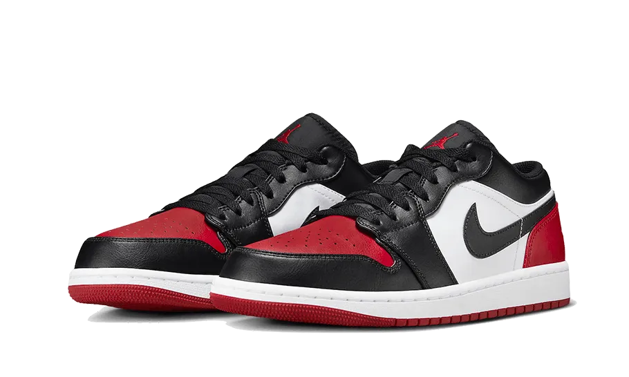 Air Jordan 1 Low Bred Toe 2.0 Lace Lock