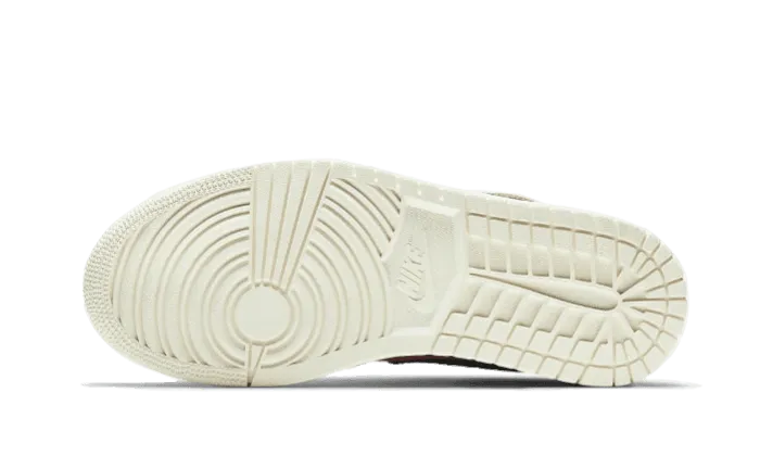 Lightweight Knit Fabric Sporty Vibe Air Jordan 1 Low Canyon Rust