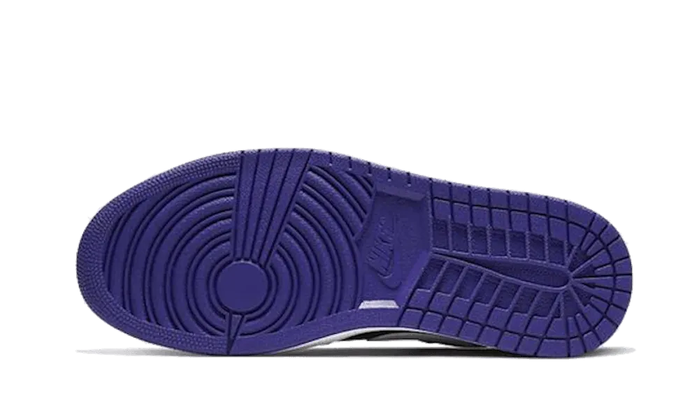 Air Jordan 1 Low Court Purple Black Padded Ankle Support