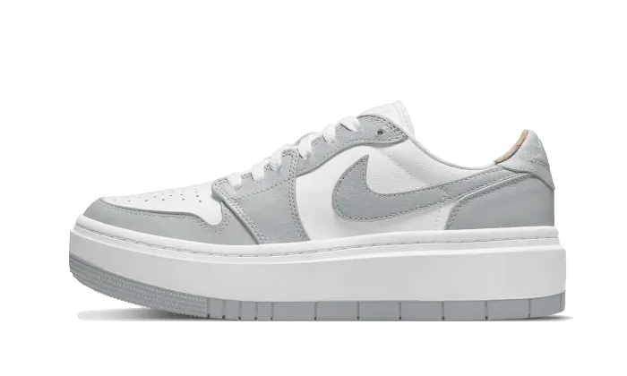 Adaptive Lacing Technology Walking Friendly Air Jordan 1 Low Elevate White Grey