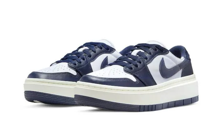 Air Jordan 1 Low Elevate White Midnight Navy Sail Adaptive cushion RemovableInsole