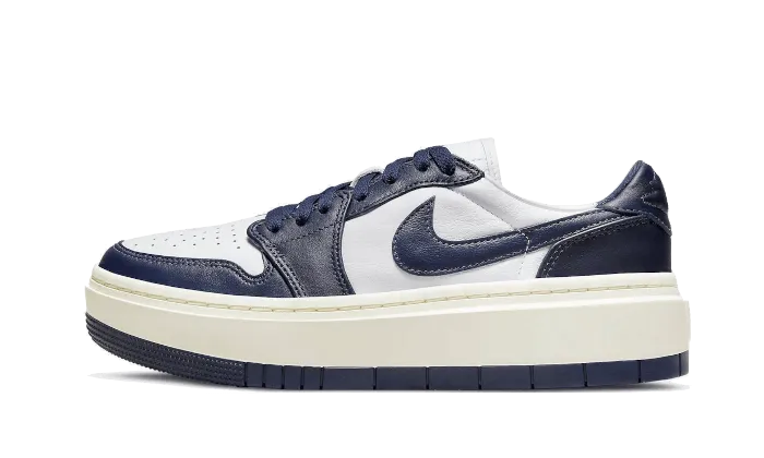 All Terrain Shoes Air Jordan 1 Low Elevate White Midnight Navy Sail