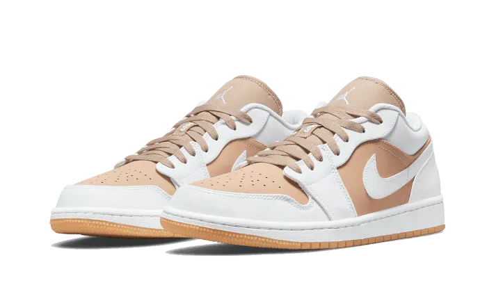 CanvasUpper Trail Style Air Jordan 1 Low Hemp White