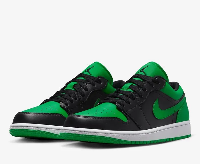 Adjustable Belt Reinforced Seams Air Jordan 1 Low Lucky Green