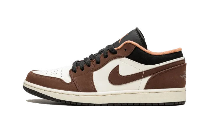 Step Fit Durable Lace System Air Jordan 1 Low Mocha