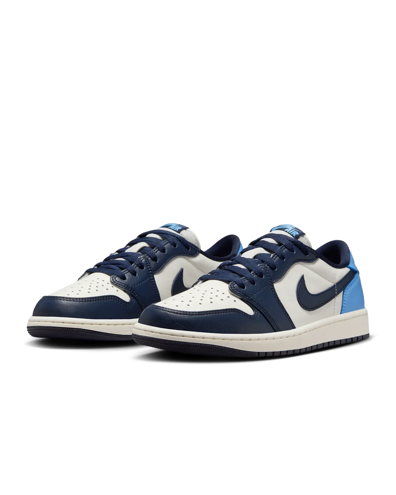 desert shoes StretchMesh Air Jordan 1 Low OG Obsidian UNC