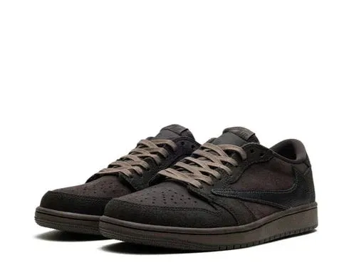 Traction quick - dry running shoes Air Jordan 1 Low OG Travis Scott Velvet Brown