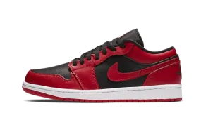 Air Jordan 1 Low Reverse Bred Stretch Woven Collar Effortless Silhouette
