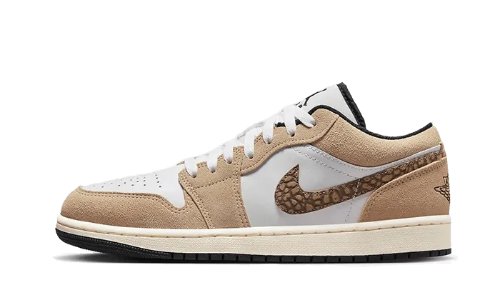 Air Jordan 1 Low SE Brown Elephant Shock   Absorbing Midsole Precision Edge Design