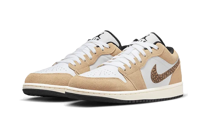 Air Jordan 1 Low SE Brown Elephant Long Lasting Breath Grip