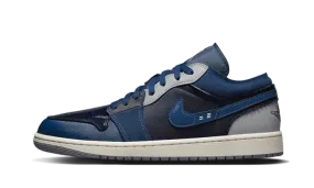 Air Jordan 1 Low SE Craft Obsidian Lifestyle Wear Tear Resistant Fabric